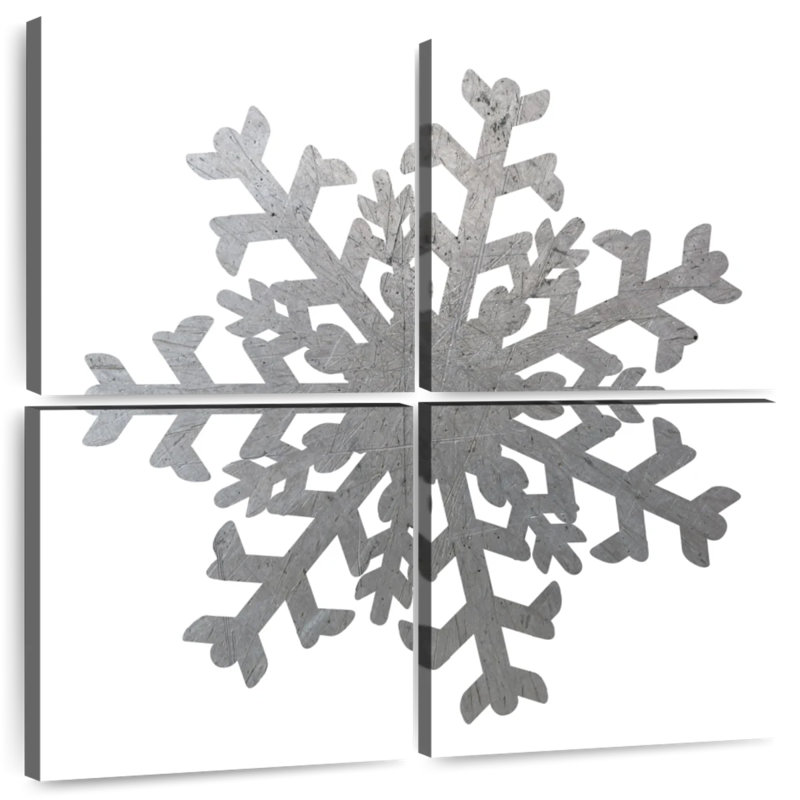 Lelend Silver Snowflakes II, 57" H x 57" W