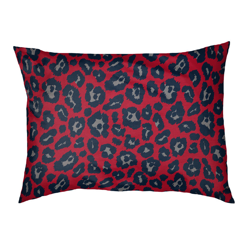 Coussin d'extérieur Indianapolis, Très grand (l 40 po x P 50 po x H 6 po), Rouge / argent / bleu marine