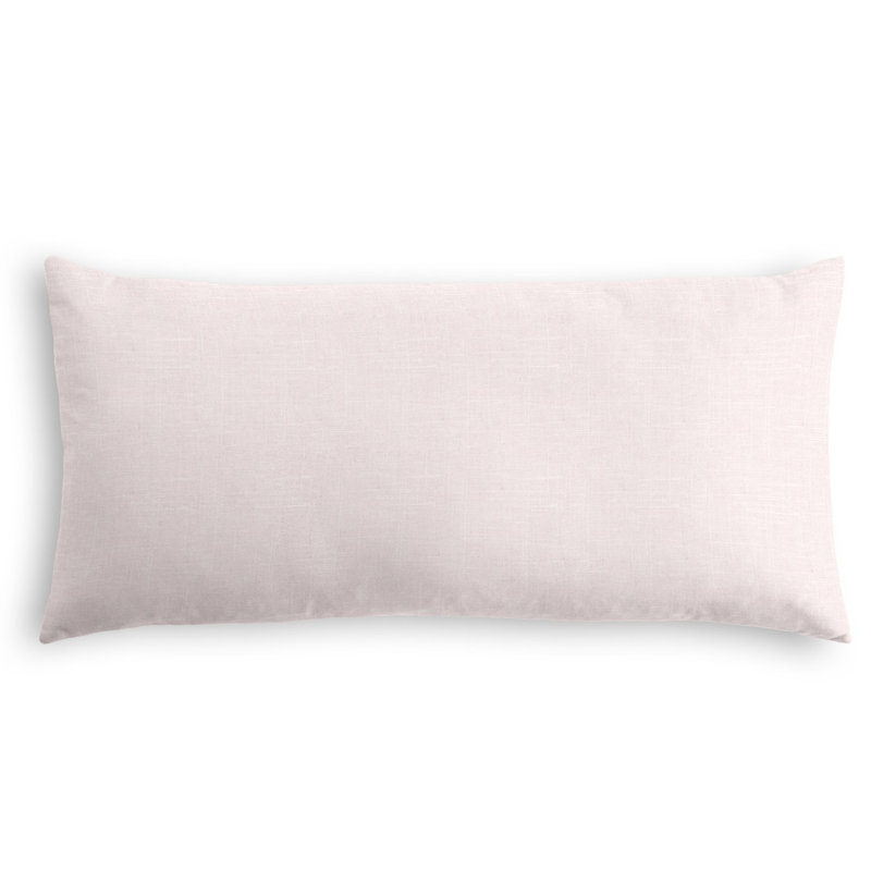 Housse de coussin rectangulaire et insert, 14 po x 36 po, Rose clair