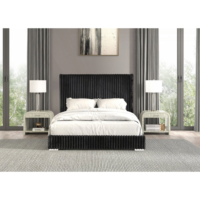 Chenille, Noir, Grand