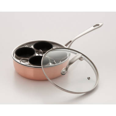 Demeyere 4-cup Stainless Steel Egg Poacher Set, Resto Series