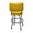 Retro Home Single Ring Upholstered Swivel Bar & Counter Stool with Back-48367128-18734016