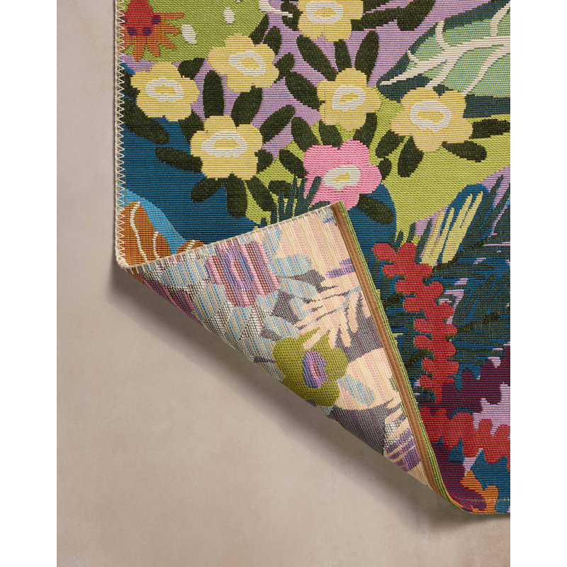 Loloi Botanical Multi Indoor/Outdoor Area Rug, Rectangle 7'10" x 11'2"