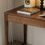 Bureau simple et exquis en noyer à double tiroir-373179072