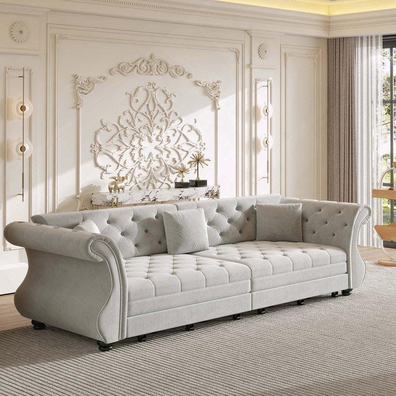 Velours Chesterfield, Gris clair