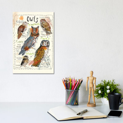 Owls 1 Piece Wrapped Canvas Painting