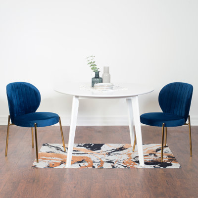 Ensemble de salle à manger contemporain, table de salle à manger ronde 