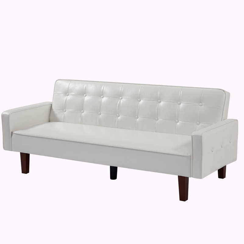 Mitleff Square Arm, White PU