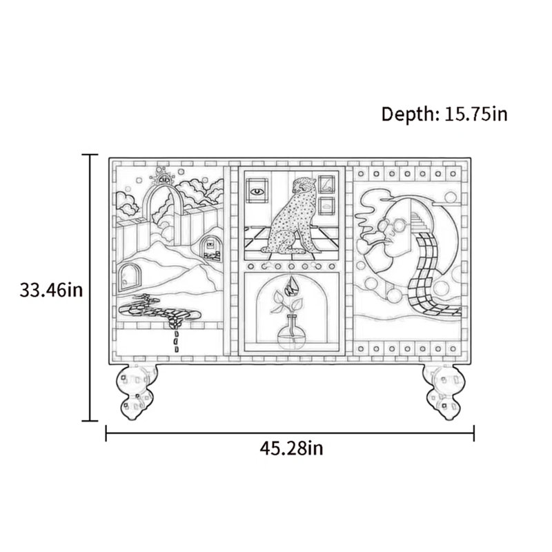 Armoire d'appoint, Blanc