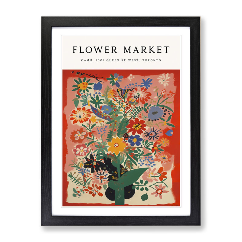 Toronto Flower Market Exhibition No. 1 - Single Picture Frame Print on Wood, 34cm H x 25cm W x 2cm D