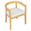 Ensemble de table de salle à manger 7 pièces pour 6 personnes, table de cuisine rectangulaire avec 6 chaises rembourrées, ensemble de salle à manger en grain de bois pour la salle à manger-133589223