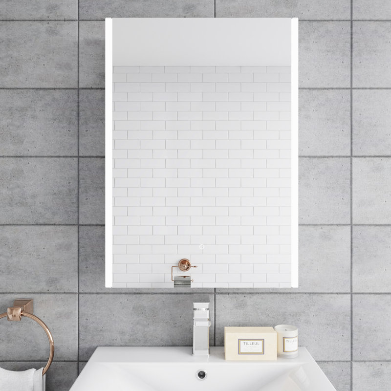 Mirror Cabinets 1270mm W 1778mm H Surface Medicine Cabinet Mirror 2 Fixed