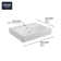 Eurocube® Alpine White Rectangular Wall Mount Bathroom Sink with Overflow