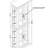 Lighted Glass Curio Display Cabinet,Display Cabinet,Glass Storage Cabinet Glass Wine Cabinet Wood Frame Toy Display For Living Room, Kitchen, Pantry Light Bulb Included OAK-122821705