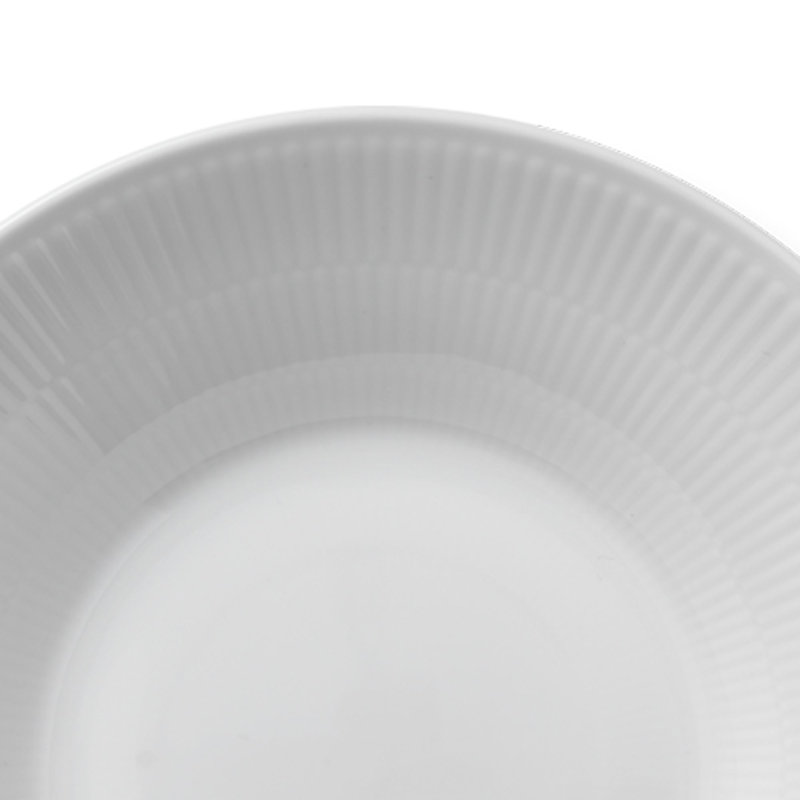 Royal Copenhagen White Fluted Pasta Bowl