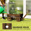 Boîte à fleurs en bois pour jardin Outsunny