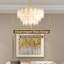 Cloude Modern 8-Light 3-Tier Unique Statement Cloud Glass Chandelier with Adjustable Hanging Rod Includes 8 G9 Bulbs Works with Dimmer Switch Hardwired Metal and Glass for Living Dining Bedroom-361876516