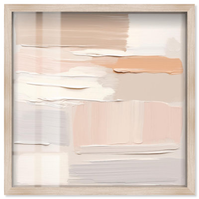 Art abstrait abstrait rosé et tons crème III, Art Remedy