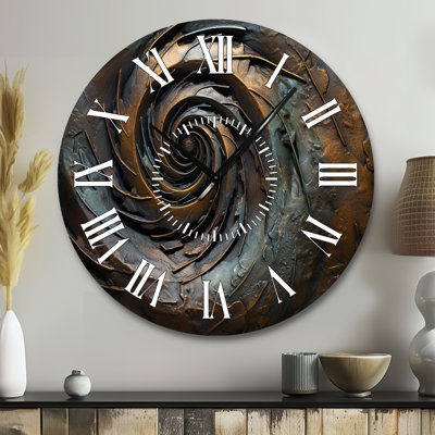 Horloge murale tourbillon bronze