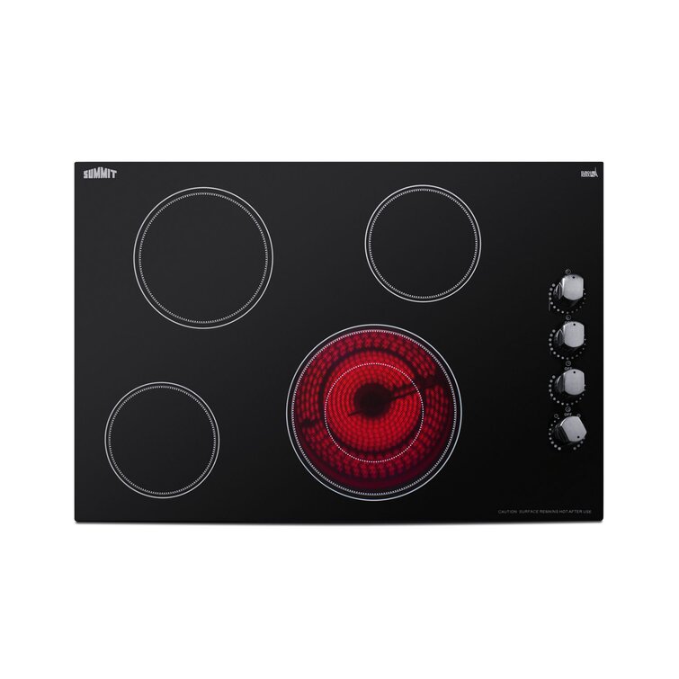 Summit 24 in. Wide 208-240V 4-Zone Induction Cooktop, White