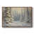 Toile avec cadre noyer