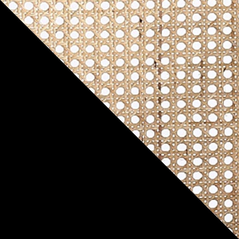 Hamlet 17.72'' H Ash Solid Wood Cane Back Side Chair, Black, 2