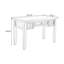 Bureau rectangulaire en bois massif brun noisette