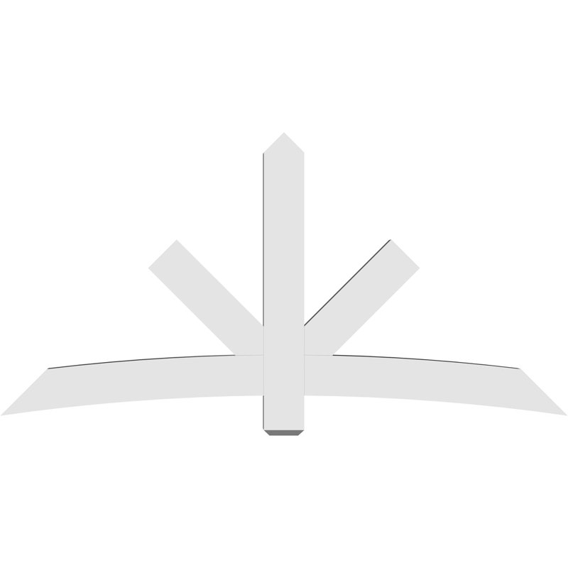 Support de pignon Alberta Alberta, H 42 po x l 84 po (pas: 12/12), P 4 po x F 6 po, Signature uréthane