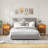17.7" W 2-Drawer LED Nightstand-160638351