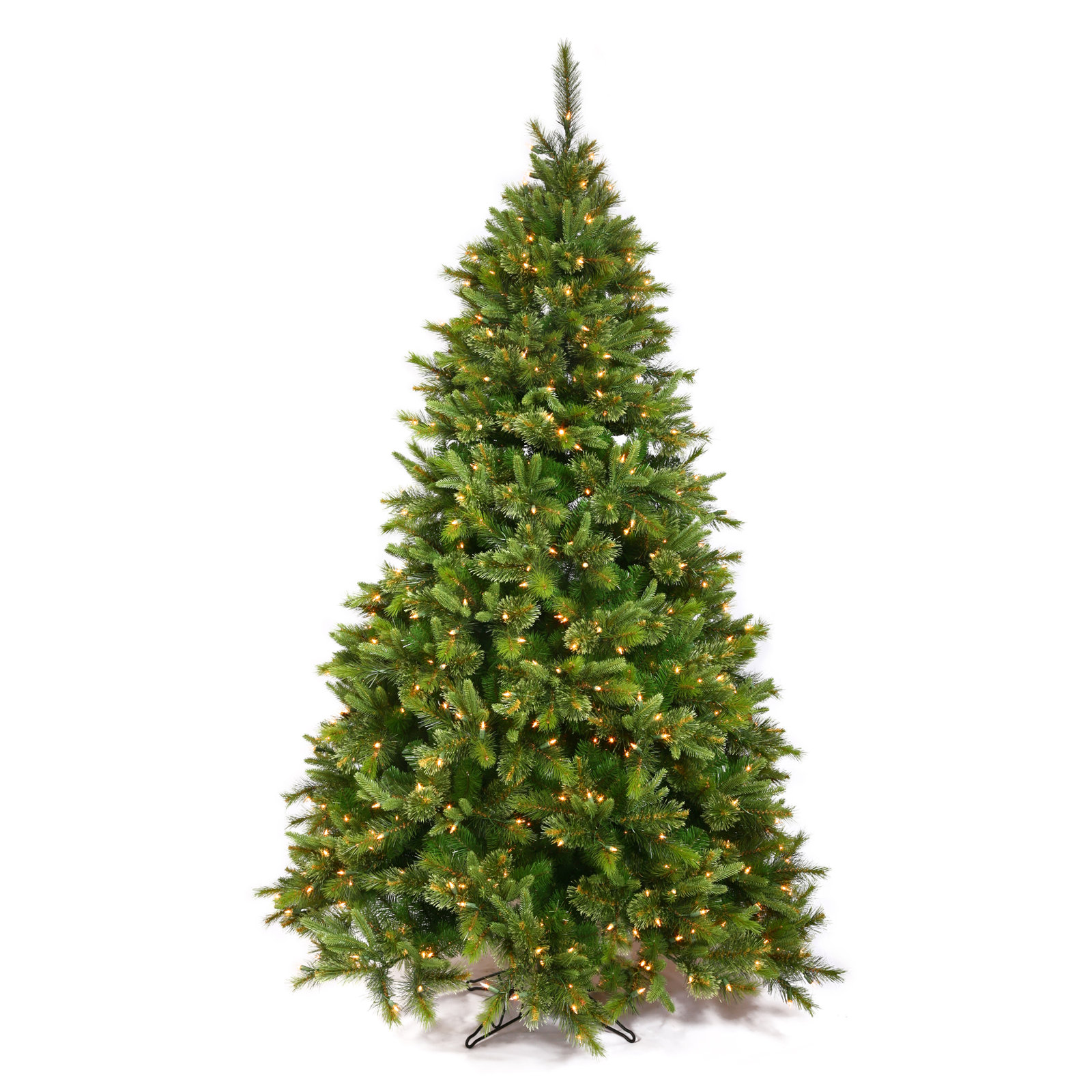 Cashmere Green Pine Artificial Christmas Tree with 900 Dura-Lit Clear Lights with Stand, 12' H, ClearDura-Lit® Incandescent