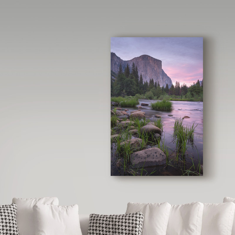 «Valley View Sunset» par Moises, impression sur toile tendue, H 19 po x l 12 po