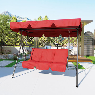 Chaise longue de balançoire pour 3 personnes