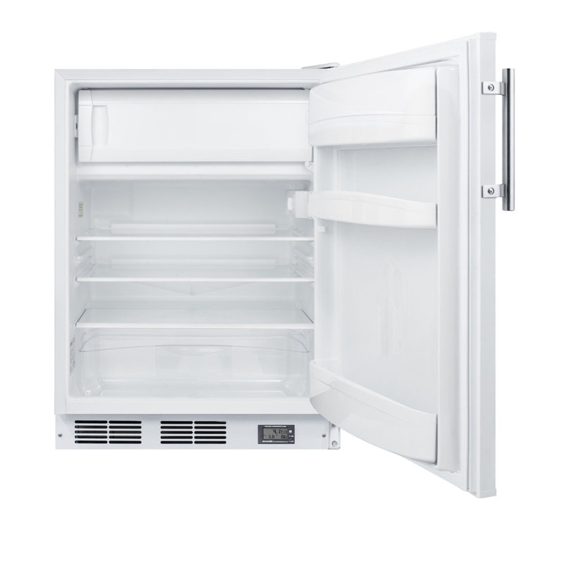 24" Wide Break Room Refrigerator-Freezer, White