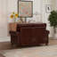 Causeuse de salon en similicuir avec structure robuste et support confortable pour les espaces modernes-1319178343