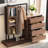 Vasilia Wardrobe with 4 Drawers, 3 Open Compartments and Multiple Shelves-1251815862