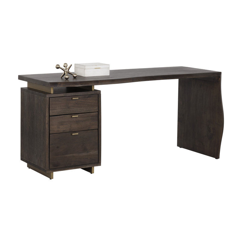 Solid Wood Iron Writing Desk