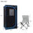 Portable Black Full Size Steam Sauna Tent–personal Home Spa, With Steam Generator, Remote Control, Foldable Chair, Pvc Pipes-113397439