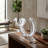 14" Newtok Long Glass Ribbon Statuary