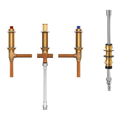 M-Pact 4 Hole Roman Tub Valve