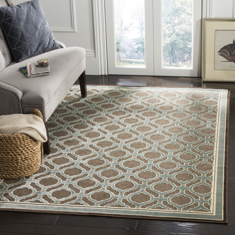 Ellis-James Martha Stewart Hand Tufted Viscose Pile Geometric Rug