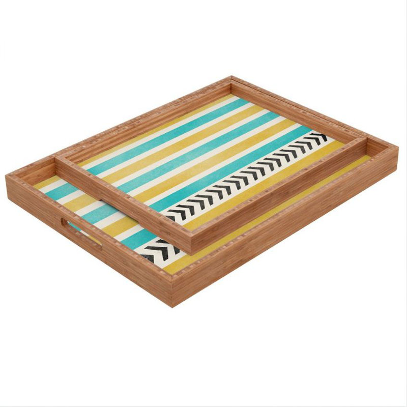 Plateau de table repose-pieds flèches/café
