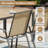 6 - Person Outdoor Patio Dining Set, 59.1'' Hdpe Dining Table & Stackable Chairs , All Weather Dining Set For Lawn, Garden, Backyard-126090379-126090378-126090382