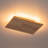 10.6" Modern Farmhouse Rectangular Wood LED Flush Mount Ceiling Light