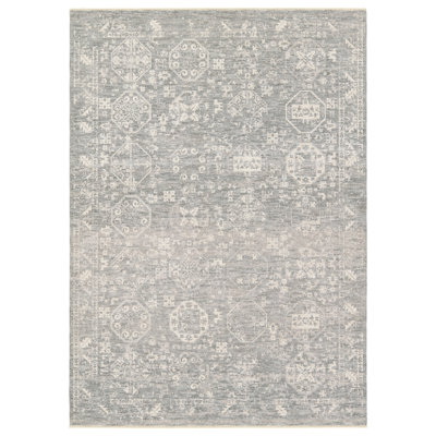 Jaipur Living Faiza Powerloomed Traditional Grey/Ivory / White Runner (3'X9' RNR)