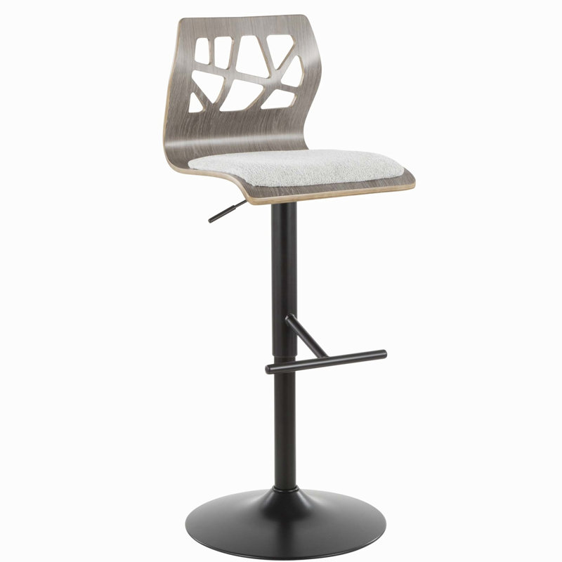 Swivel Upholstered Adjustable Height Counter Stool