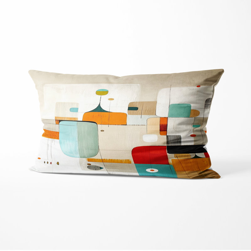 Coussin Mid Mid Century, H 12 po x l 20 po