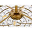 Luminaire suspendu bol unique à 5 lumières avec accents de cristal Abel-2097298356-2097298379
