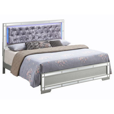 Classic Unique Modern Look LED Bed