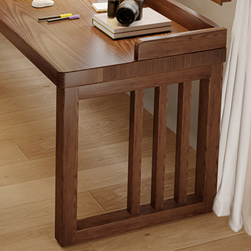 Bureau en hêtre avec pieds de clôture et stabilité, H 31,5 po x l 70,87 po x P 23,62 po