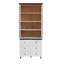 Armoire de rangement blanche en panneau de fibres à densité moyenne